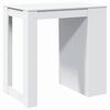 vidaXL Τραπέζι Μπαρ Λευκό 102x70x103,5εκ. Επεξεργ. Ξύλο