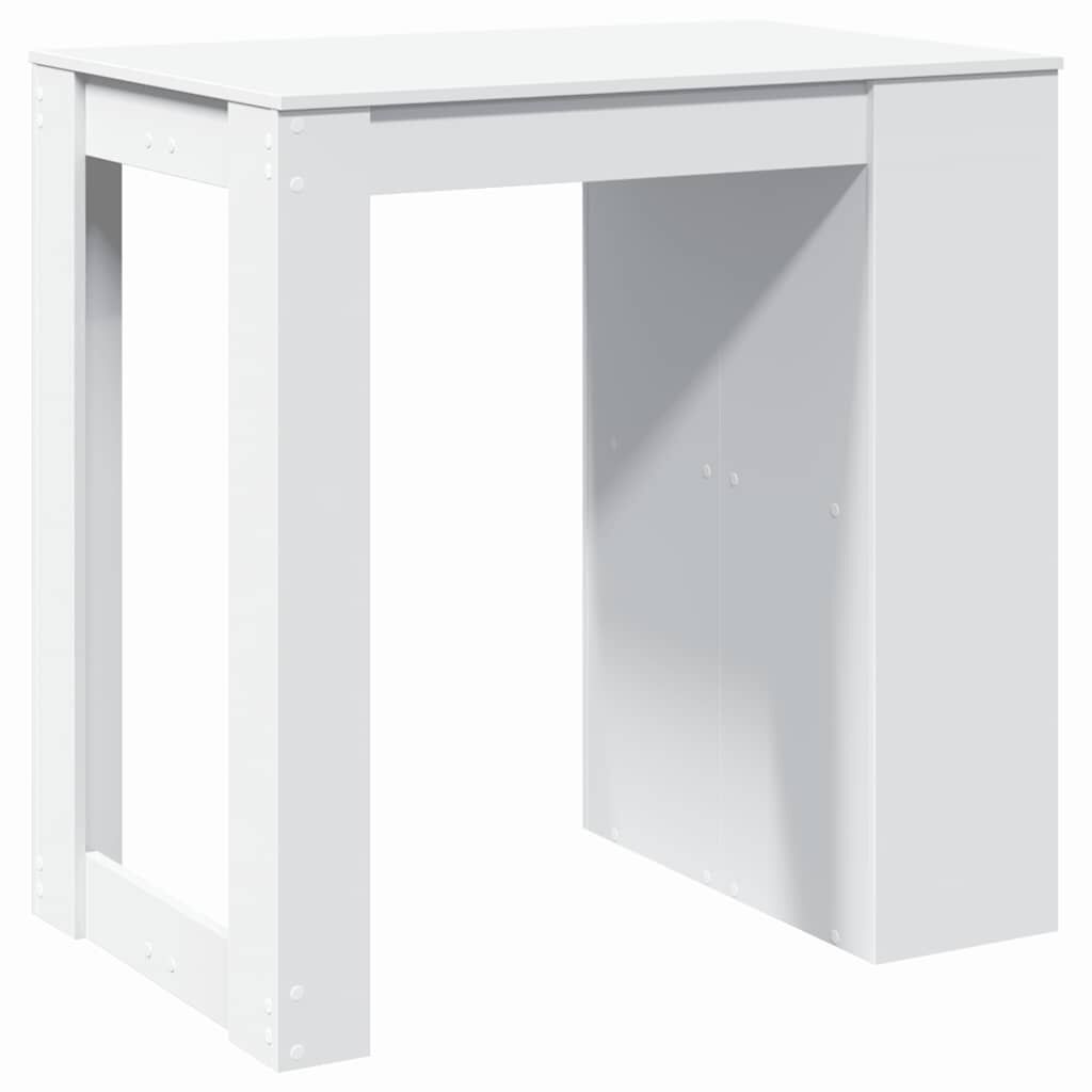 vidaXL Τραπέζι Μπαρ Λευκό 102x70x103,5εκ. Επεξεργ. Ξύλο