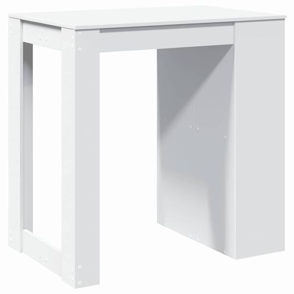 vidaXL Τραπέζι Μπαρ Λευκό 102x70x103,5εκ. Επεξεργ. Ξύλο