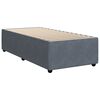 vidaXL Κρεβάτι Boxspring με Στρώμα Σκούρο Γκρι 90x190 εκ. Βελούδινο
