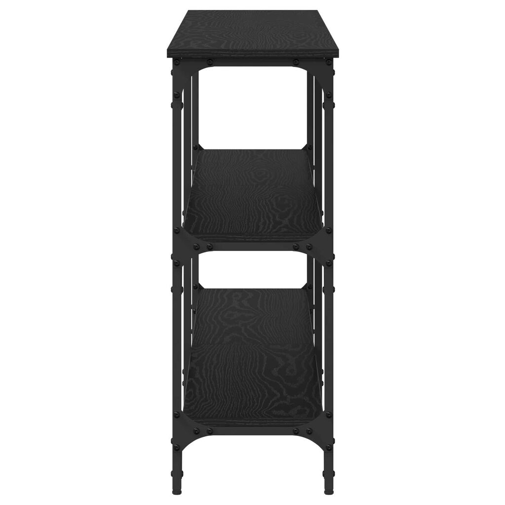 vidaXL Κονσόλα Μαύρη Δρυς 200x29x75 cm Επεξεργασμένο ξύλο