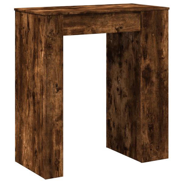 vidaXL Τραπέζι Μπαρ με Ράφια Δρυς 95x47x103,5 εκ. Επεξεργ. Ξύλο