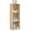vidaXL Βιβλιοθήκη/Έπιπλο TV Sonoma Δρυς 36x30x114 εκ. από Μοριοσανίδα