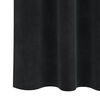 vidaXL Κουρτίνες με κουρτίνες 2 pcs Μαύρο 140 x 175 cm Βελούδο