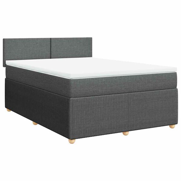 vidaXL &Kappa;&rho;&epsilon;&beta;ά&tau;&iota; Boxspring &mu;&epsilon; &Sigma;&tau;&rho;ώ&mu;&alpha; &Sigma;&kappa;&omicron;ύ&rho;&omicron; &Gamma;&kappa;&rho;&iota; 140x200 &epsilon;&kappa; &Upsilon;&phi;&alpha;&sigma;&mu;ά&tau;&iota;&nu;&omicron;