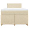 vidaXL &Kappa;&rho;&epsilon;&beta;ά&tau;&iota; Boxspring &mu;&epsilon; &Sigma;&tau;&rho;ώ&mu;&alpha; &Kappa;&rho;&epsilon;&mu; 120x200 &epsilon;&kappa;. &Upsilon;&phi;&alpha;&sigma;&mu;ά&tau;&iota;&nu;&omicron;