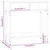 vidaXL Τραπέζι Κονσόλα Sonoma Δρυς 75x34,5x75 εκ. Επεξεργασμένο Ξύλο