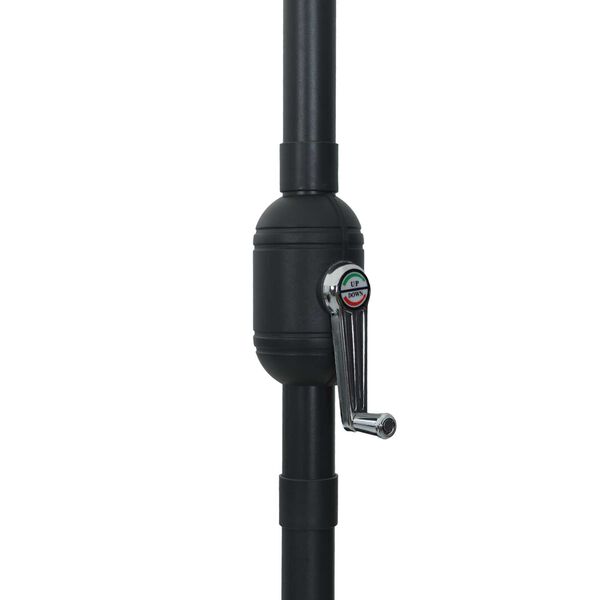 vidaXL Ομπρέλα Κήπου Μπλε, Μαύρο 395 x 395 x 245 εκ.