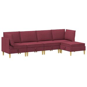 vidaXL &Sigma;&epsilon;&tau; &Epsilon;&pi;ί&pi;&lambda;&omega;&nu; &Sigma;&alpha;&lambda;&omicron;&nu;&iota;&omicron;ύ &mu;&epsilon; &mu;&alpha;&xi;&iota;&lambda;ά&rho;&iota; 5 pcs &Kappa;ό&kappa;&kappa;&iota;&nu;&omicron; Ύ&phi;&alpha;&sigma;&mu;&alpha;