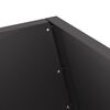 vidaXL Φωτιά Μαύρο 50 x 50 x 100 cm Κρύα έλαση από χάλυβα