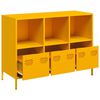 vidaXL Ντουλάπι Μουσταρδί 101,5x39x73,5 εκ. από Χάλυβα Ψυχρής Έλασης