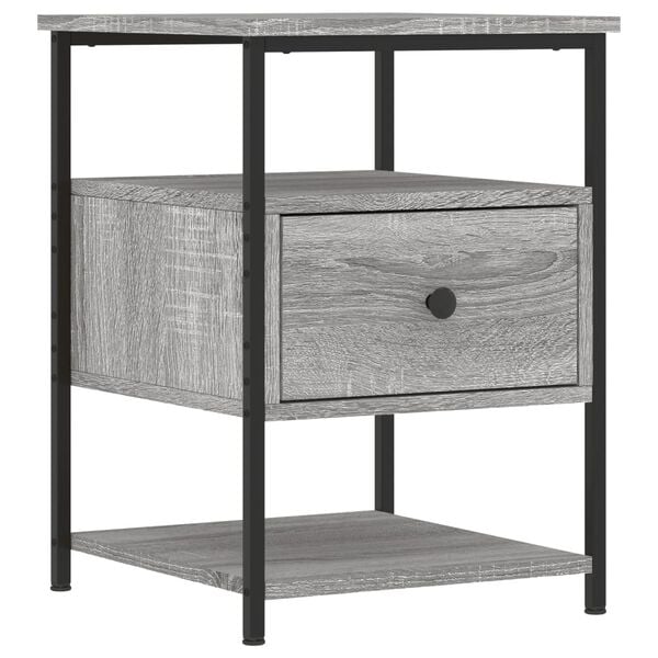 vidaXL Κομοδίνο Γκρι Sonoma 40 x 42 x 56 εκ. από Επεξεργασμένο Ξύλο