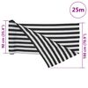 vidaXL Δίχτυ Σκίασης Ανθρακί/Λευκό 1,8 x 25 μ. από HDPE 75 γρ./μ²