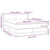 vidaXL &Kappa;&rho;&epsilon;&beta;ά&tau;&iota; Boxspring &mu;&epsilon; &Sigma;&tau;&rho;ώ&mu;&alpha; &Mu;&alpha;ύ&rho;&omicron; 160x210 &epsilon;&kappa;. &Beta;&epsilon;&lambda;&omicron;ύ&delta;&iota;&nu;&omicron;