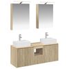 vidaXL &Sigma;&epsilon;&tau; &Nu;&tau;&omicron;&upsilon;&lambda;&alpha;&pi;&iota;ώ&nu; &Mu;&pi;ά&nu;&iota;&omicron;&upsilon; 5 pcs Sonoma &Delta;&rho;&upsilon;&sigmaf; &Epsilon;&pi;&epsilon;&xi;&epsilon;&rho;&gamma;&alpha;&sigma;&mu;έ&nu;&omicron; &Xi;ύ&lambda;&omicron;