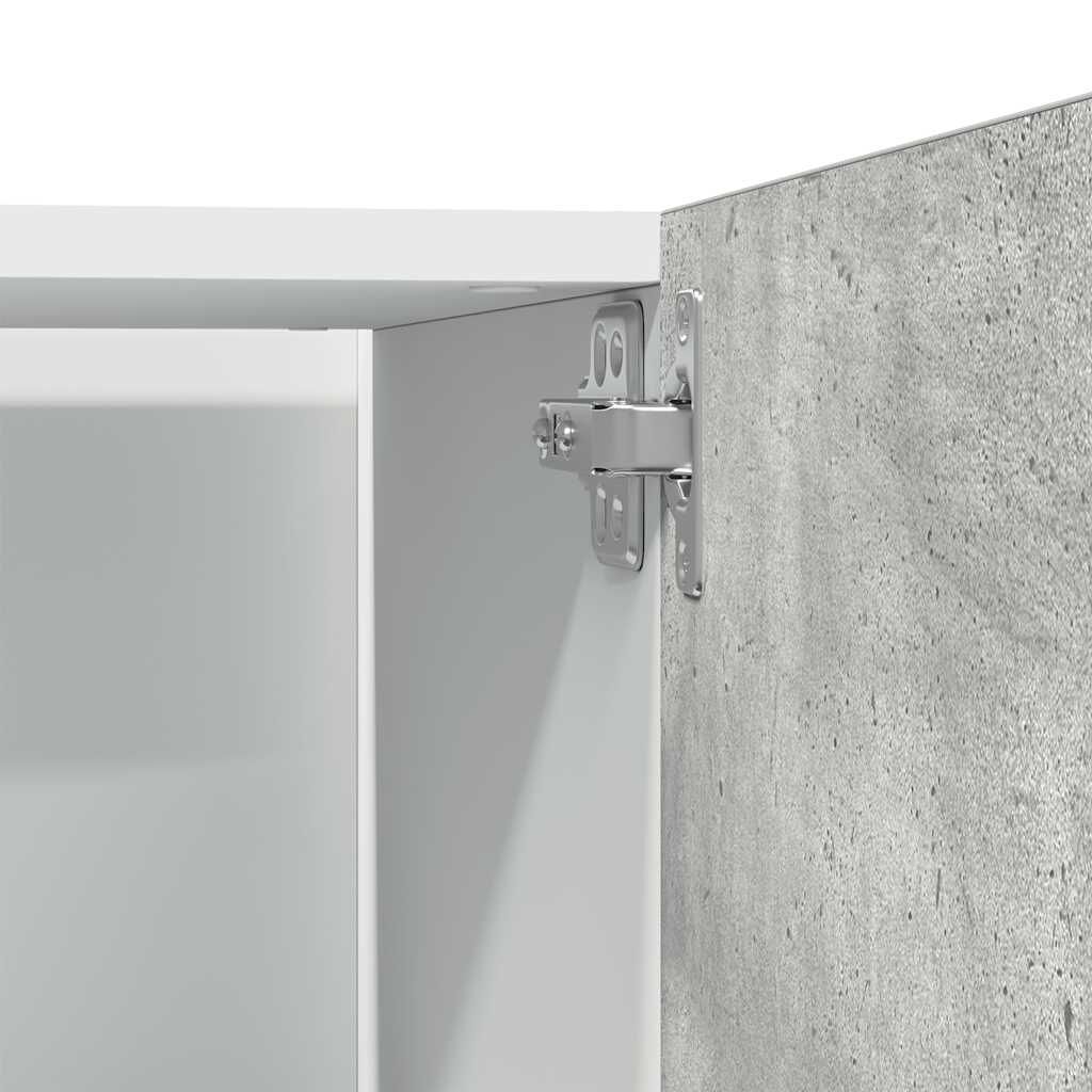 vidaXL Ντουλάπι Ψυγείου Lyon Γκρι Σκυροδέματος 60x57x207εκ.