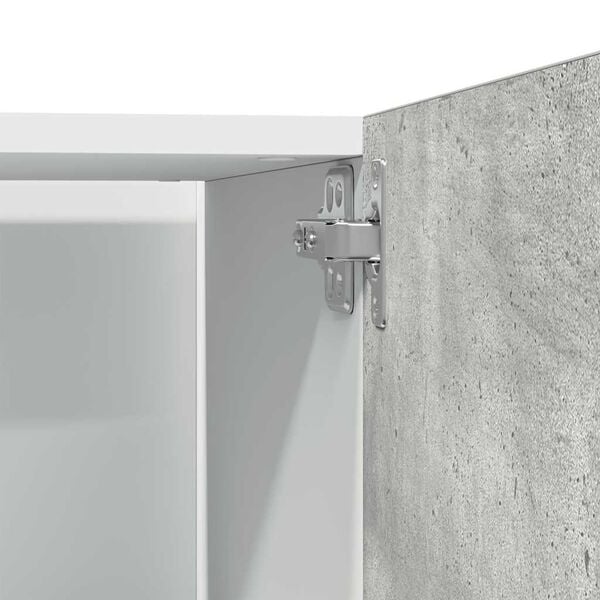 vidaXL Ντουλάπι Ψυγείου Lyon Γκρι Σκυροδέματος 60x57x207εκ.