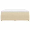 vidaXL Κρεβάτι Boxspring με Στρώμα Κρεμ 180x200 εκ. Υφασμάτινο