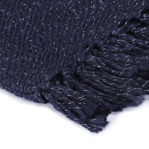 vidaXL Ριχτάρι Ναυτικό Μπλε 220 x 250 εκ. από Λούρεξ