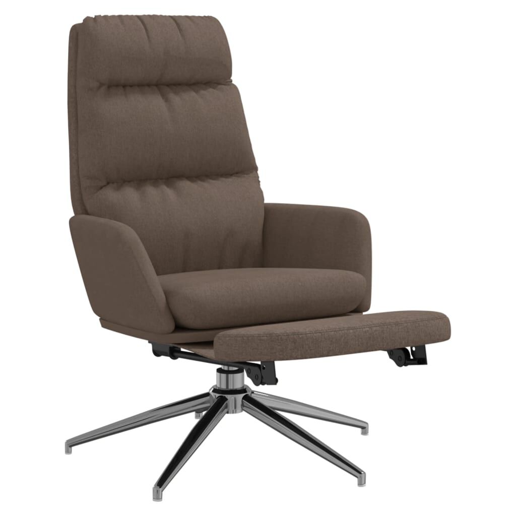 vidaXL Πολυθρόνα Relax με Υποπόδιο Taupe Υφασμάτινη