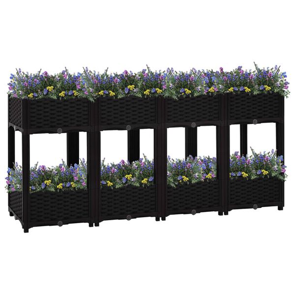 vidaXL Ζαρντινιέρα 160 x 40 x 71 εκ. από Πολυπροπυλένιο