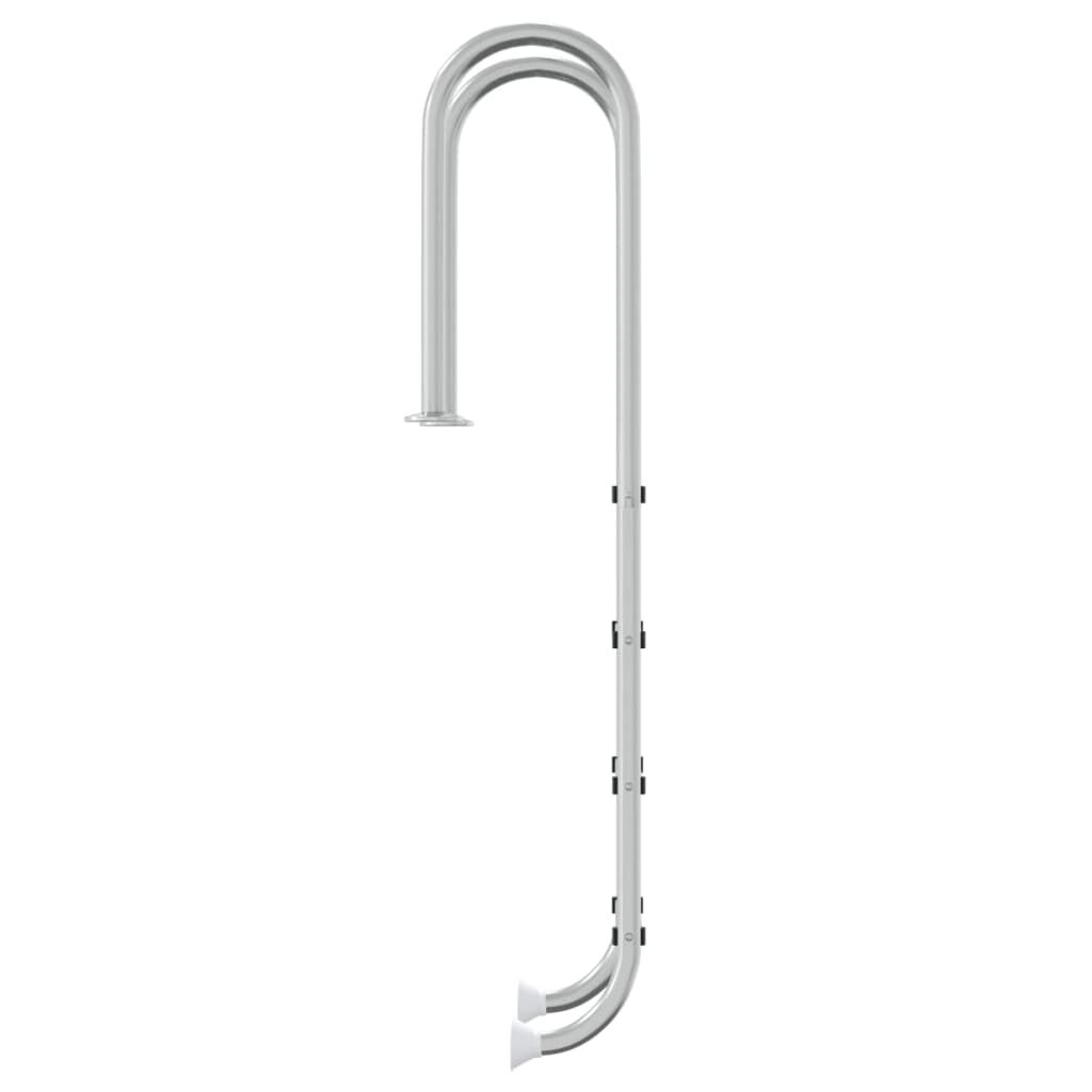 vidaXL Σκάλα Πισίνας 54 x 38 x 184,5 εκ. από Ανοξείδωτο Ατσάλι 304