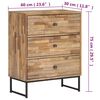 vidaXL Μπουφές Ψηλός 60 x 30 x 75 εκ. από Μασίφ Ανακυκλωμένο Ξύλο Teak