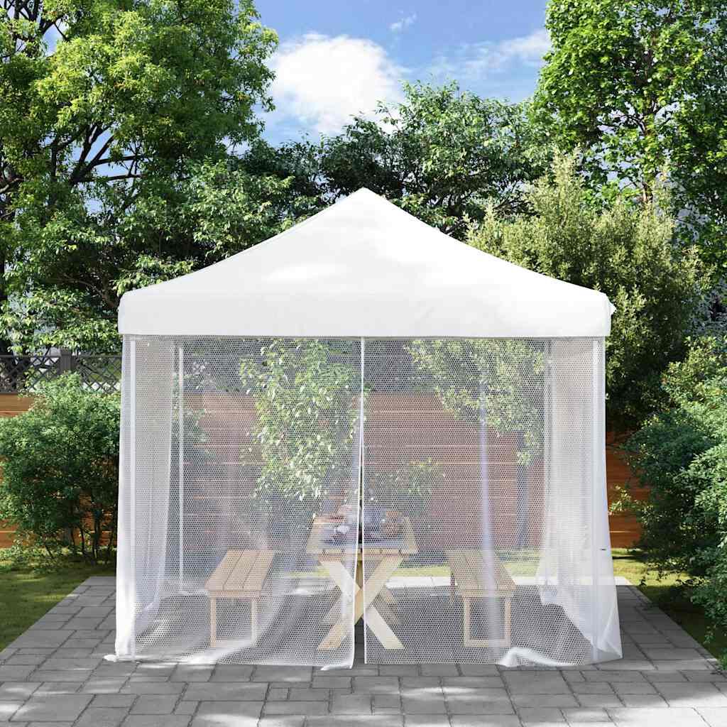 vidaXL Κουνουπιέρα 156 Λευκή 300x300x200εκ. από Δίχτυ