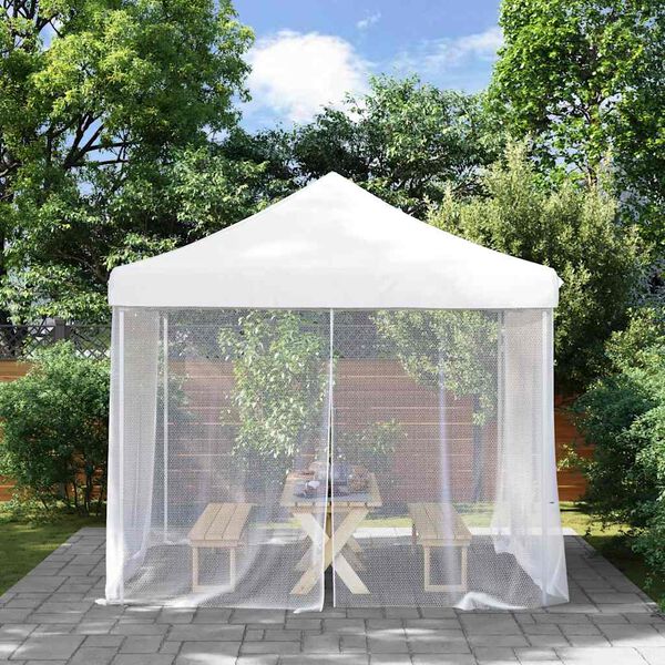 vidaXL Κουνουπιέρα 156 Λευκή 300x300x200εκ. από Δίχτυ