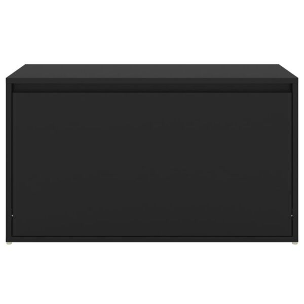 vidaXL Έπιπλο Χολ / Εισόδου Μαύρο 80 x 40 x 45 εκ. από Επεξ. Ξύλο