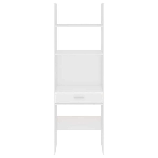 vidaXL Βιβλιοθήκη Λευκή 60 x 35 x 180 εκ. από Μοριοσανίδα