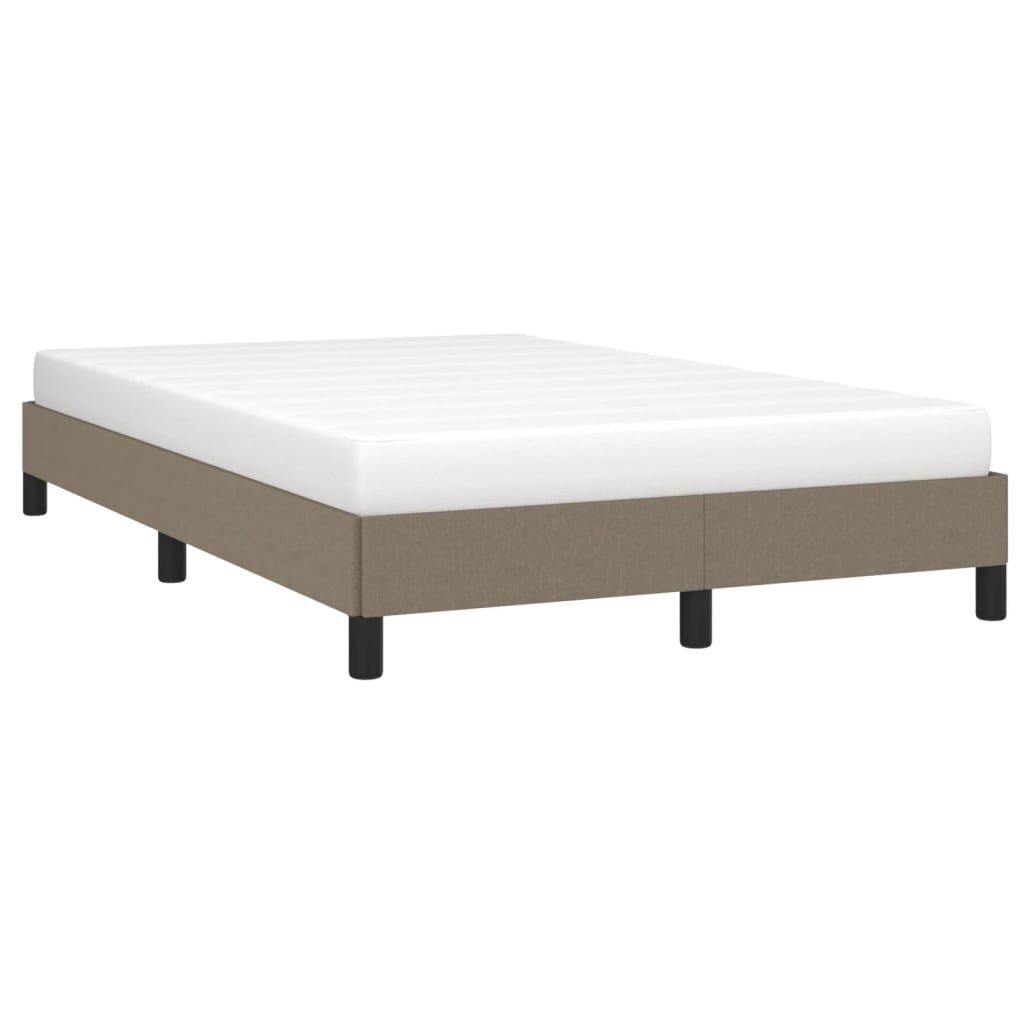vidaXL Σκελετός Κρεβατιού Χωρίς Στρώμα Taupe 120x200 εκ. Υφασμάτινο