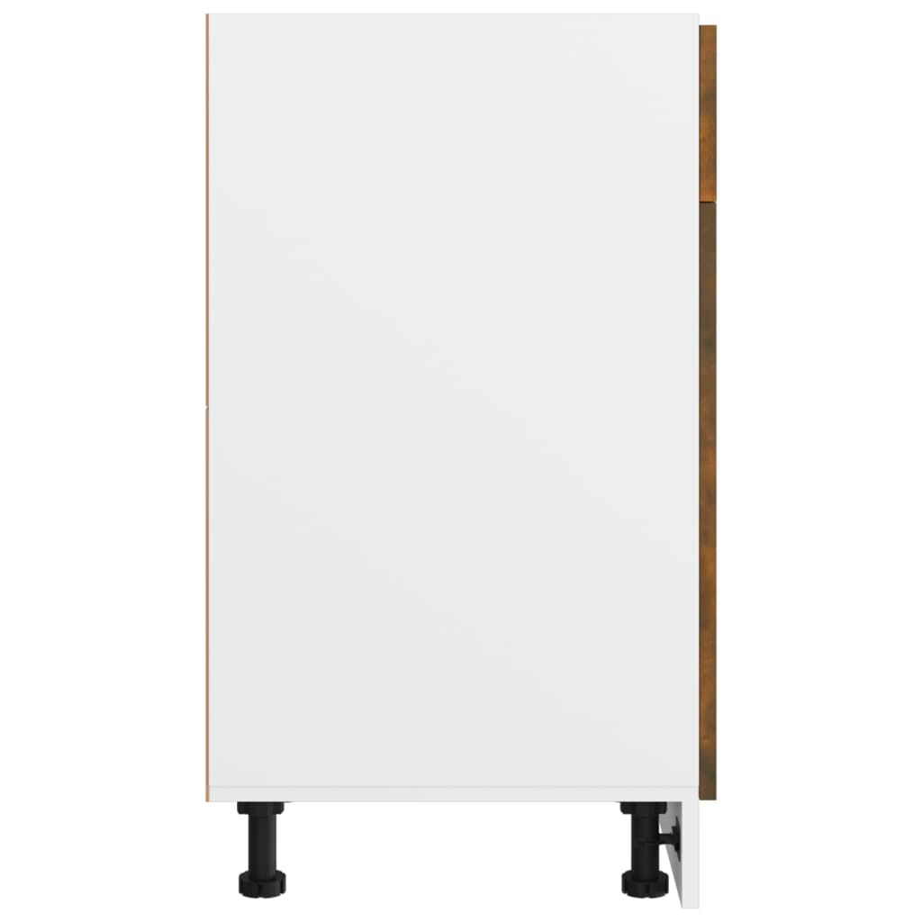 vidaXL Έπιπλο Με Συρτάρι Lyon Καπνιστή Δρυς 40x46x81,5εκ.