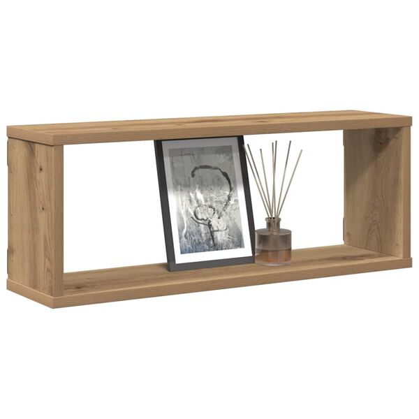 vidaXL Ράφια κύβων τοίχου 4 τεμάχια Artisan Oak Κατασκευασμένο ξύλο