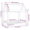 vidaXL Κρεβάτι Σκύλου Καφέ Μελί 71x55x70 εκ. από Μασίφ Ξύλο Πεύκου