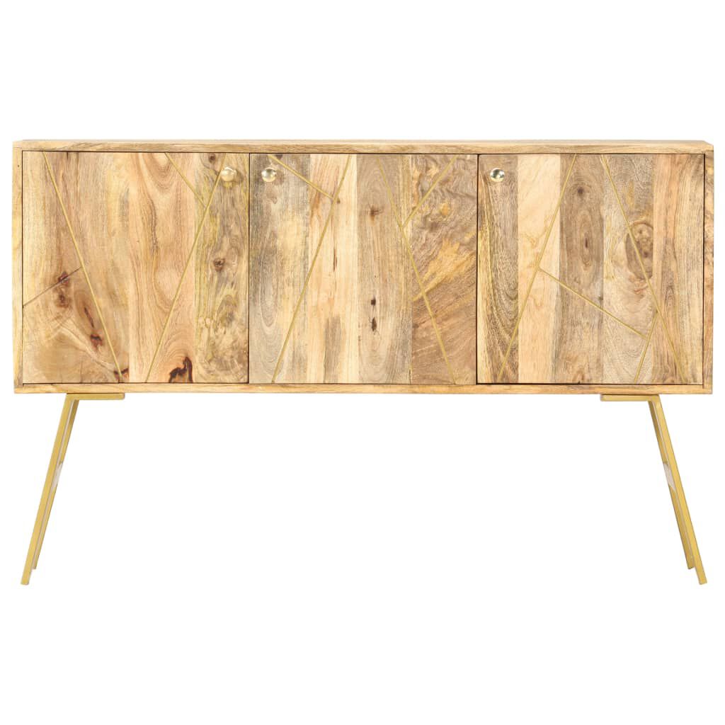 vidaXL Ντουλάπι με Συρτάρια 118 x 30 x 75 εκ. από Μασίφ Ξύλο Μάνγκο