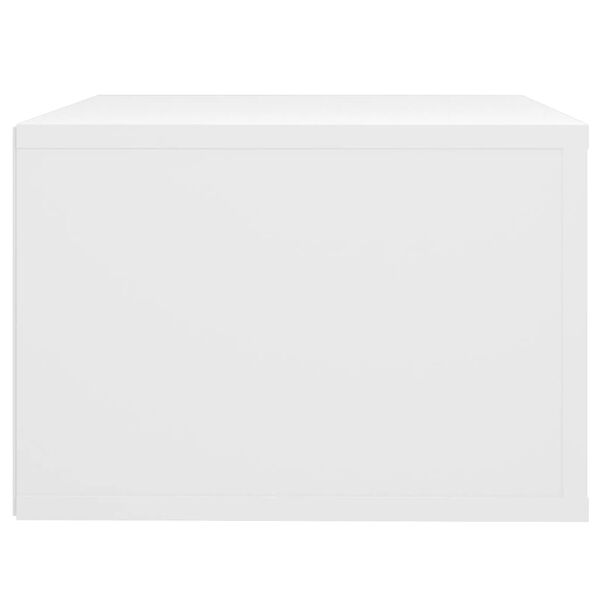 vidaXL Κομοδίνο Επιτοίχιο Λευκά 50 x 36 x 25 εκ.