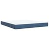 vidaXL Κρεβάτι Boxspring με Στρώμα Σκούρο Μπλε 180x200 εκ. Βελούδινο