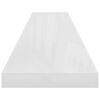 vidaXL Ράφι Τοίχου Γυαλιστερό Άσπρο 120x23,5x3,8 εκ. MDF