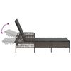 vidaXL Ξαπλώστρα 2-πρόσωπο 2 pcs Γκρι 35 x 35 x 32 εκ. συνθετικό ρατάν