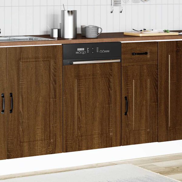 vidaXL Πίνακας πλυντηρίου πιάτων "Kalmar" Καφέ Δρυς 45x1,5x67 cm