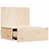 vidaXL Κομοδίνο με συρτάρι Καφέ 42 x 32.5 x 40 εκ Μασίφ ξύλο πεύκου
