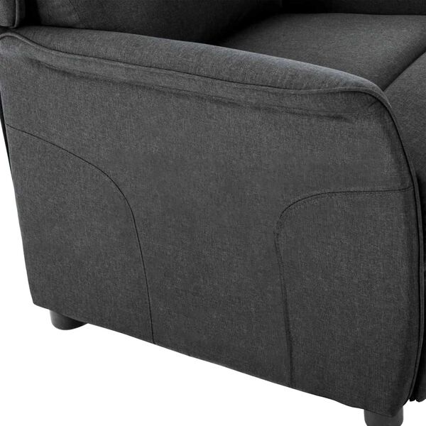 vidaXL Πολυθρόνα Recliner Σκούρο Γκρι Ύφασμα