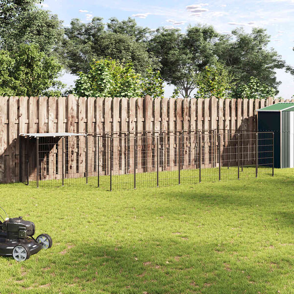 vidaXL &Sigma;&pi;&iota;&tau;ά&kappa;&iota; &Sigma;&kappa;ύ&lambda;&omicron;&upsilon; &Mu;&alpha;ύ&rho;&omicron; 10,89 m&sup2; &Alpha;&tau;&sigma;ά&lambda;&iota;&nu;&omicron;