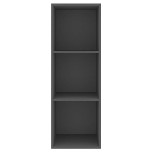 vidaXL Έπιπλο Τηλεόρασης Κρεμαστό Γκρι 37x37x107 εκ. από Επεξ. Ξύλο