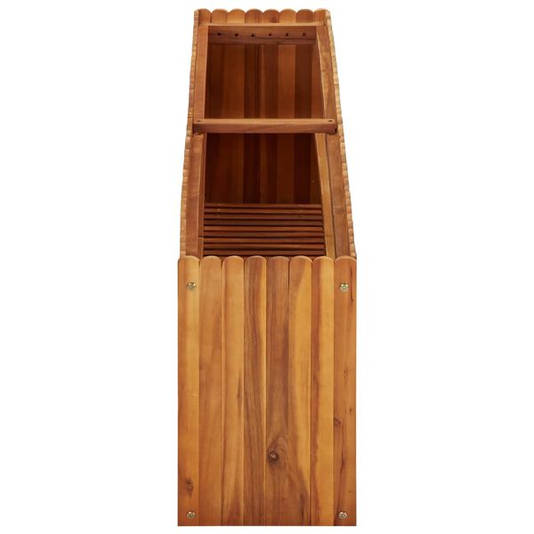 vidaXL Ζαρντινιέρα Υπερυψωμένη 150 x 30 x 50 εκ. Μασίφ Ξύλο Ακακίας