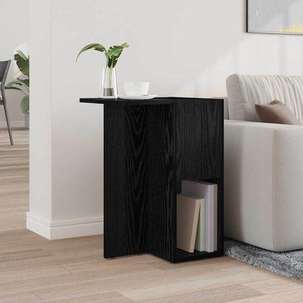 vidaXL End Table &Mu;&alpha;ύ&rho;&eta; &Omicron;&xi;&upsilon;ά 35 x 40 x 55 &epsilon;&kappa;. &Epsilon;&pi;&epsilon;&xi;&epsilon;&rho;&gamma;&alpha;&sigma;&mu;έ&nu;&omicron; &xi;ύ&lambda;&omicron;