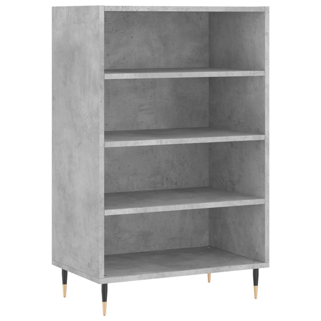 vidaXL Ραφιέρα Γκρι Σκυροδέματος 57 x 35 x 90 από Επεξεργασμένο Ξύλο