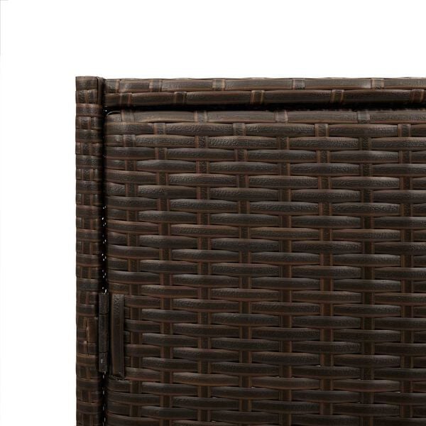 vidaXL Ντουλάπι Αποθήκευσης Κήπου Καφέ 83x45x76 εκ. Συνθετικό Ρατάν