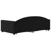 vidaXL Καναπές Κρεβάτι Συρόμενος Μαύρο 90x200 εκ. Βελούδο & Συρτάρια